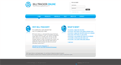Desktop Screenshot of billtrackeronline.com